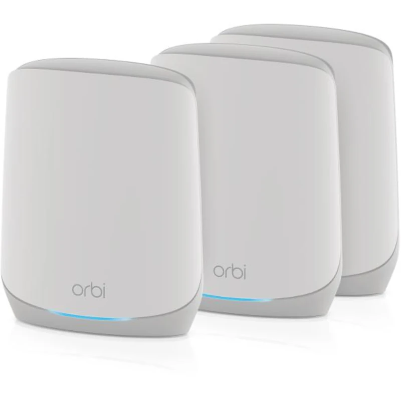 NETGEAR Orbi Mesh WiFi 6 System (RBK763S), Mesh Router & 2 Extenders, Cover Every Room, Up To 6,000 Sq Ft, Improve WiFi Speeds up to 5.4 Gbps & 75 devices, Simple App Set Up