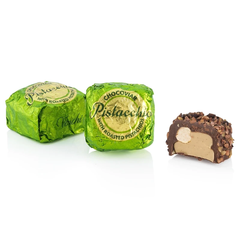 Venchi - Chocoviar Pistachio, 1 kg - Chocolates with Crunchy Whole Pistachios, Toffee Crumbs and Cocoa Nibs - Gluten Free