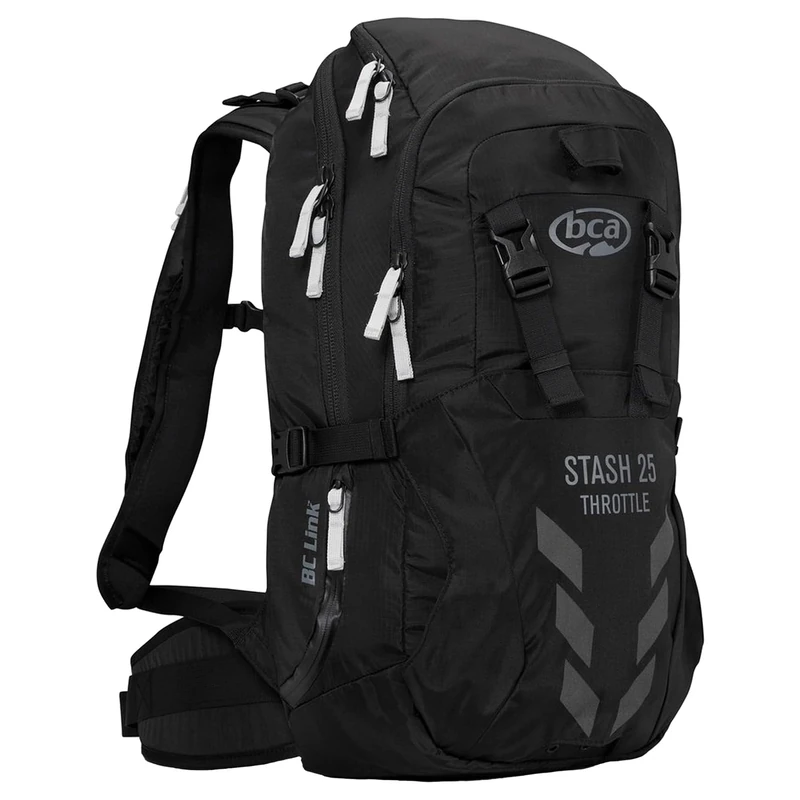 K2 BCA Stash Throttle 25 Unisex Backpack - Black 25L - Image 1