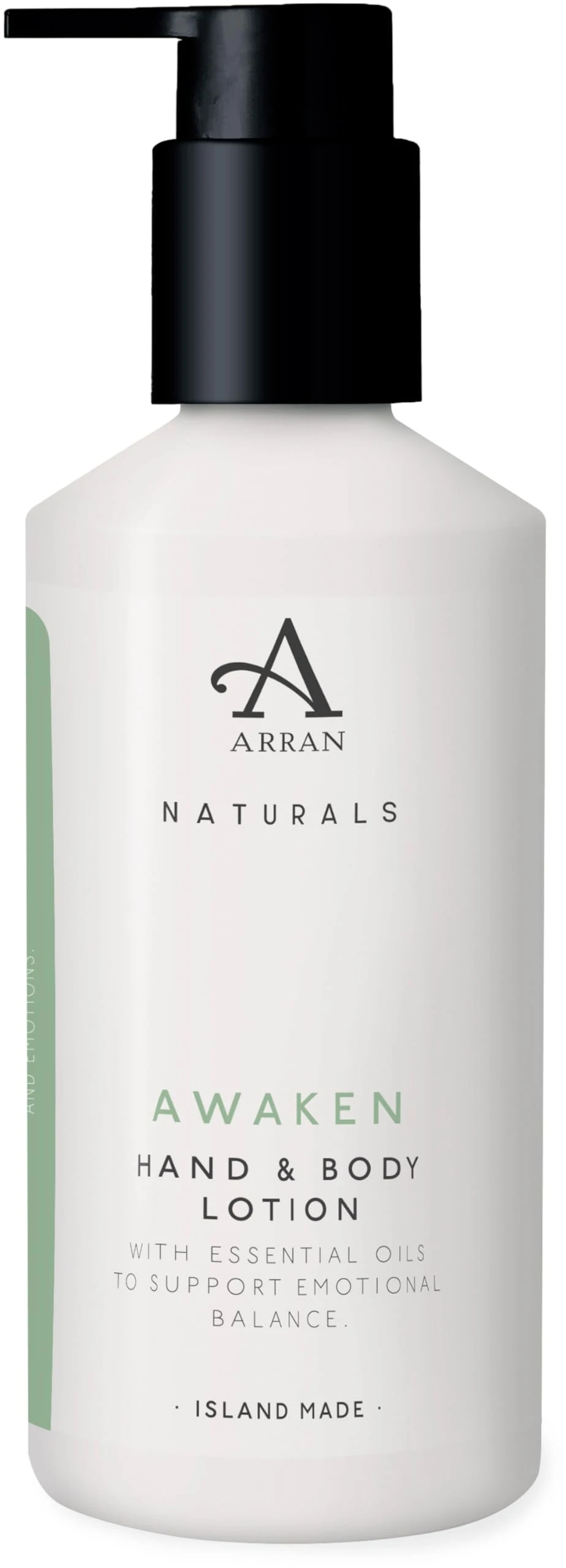 Arran Sense of Scotland Naturals Awaken Hand & Body Lotion (300ml) with Mint, Eucalyptus, Aloe Vera, and Shea Butter – Fast Absorbing, Vegan, and Cruelty-Free Hydration