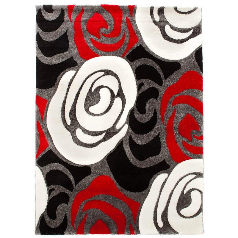 Oresteluchetta Red Flowers Rug 140 x 190 cm