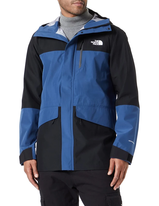 The North Face Dryzzle Jacket Shady Blue-TNF Black L