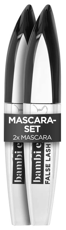 L'Oréal Paris Mascara in Twin Pack, Black Mascara for Bambi Eyes with Eyelashes, Full Swing, Length and Volume, False Lash Bambi Eye, Black, 2 x 8.9 ml