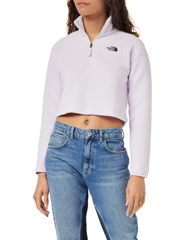 The North Face Crop Sweatshirt Thyme S