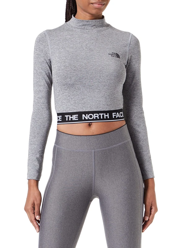 The North Face Crop Shirt TNF Medium Grey Heather L