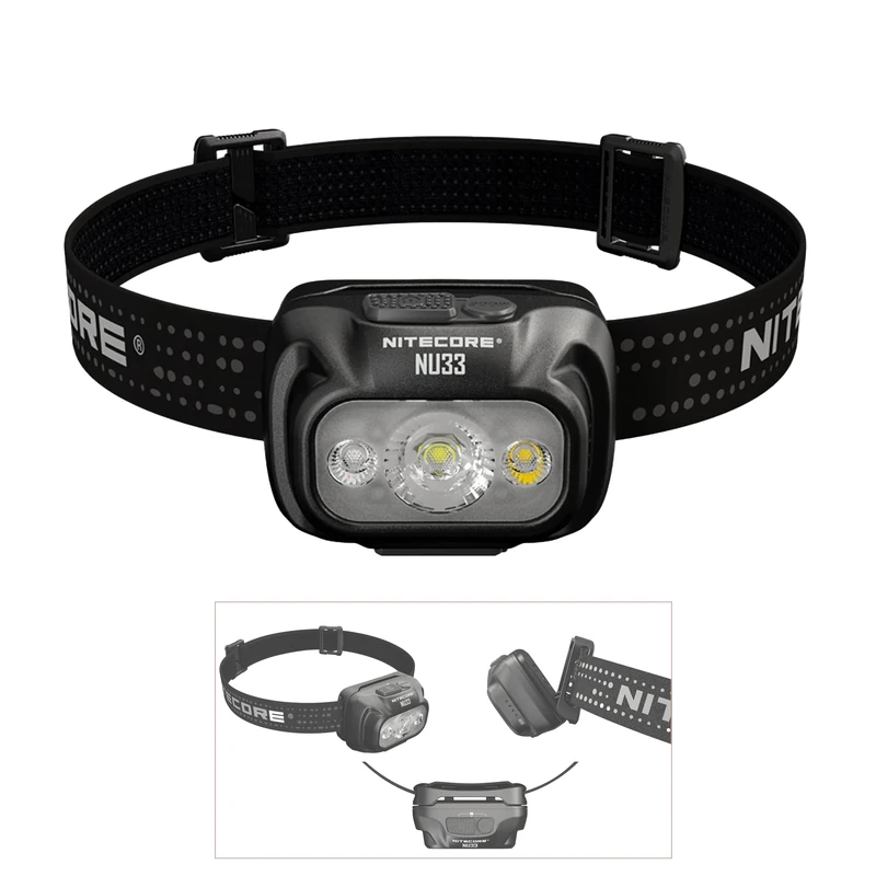 Nitecore NU33 Head Torch 700 Lumen USB C Rechargeable with Red Light