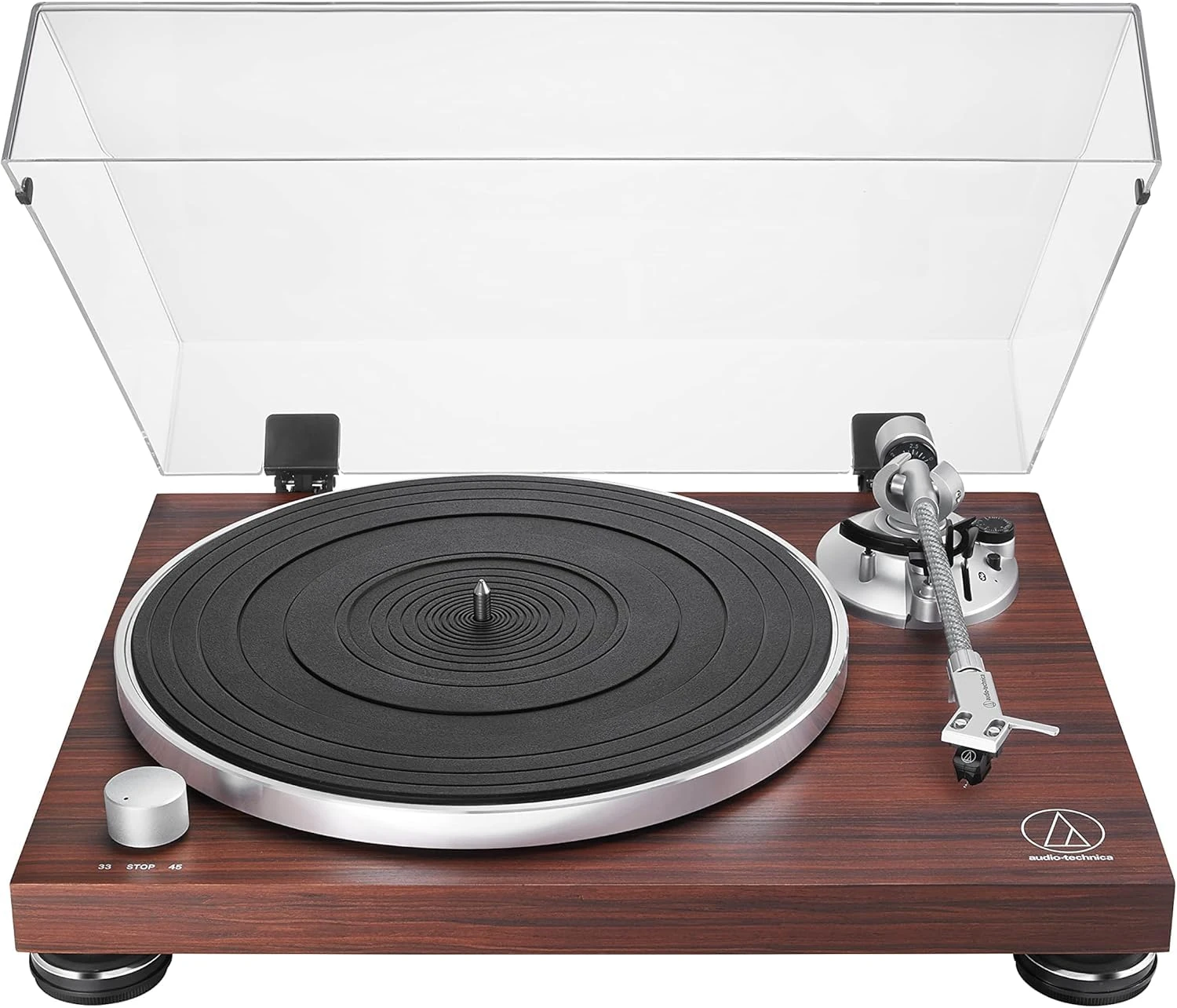 Audio-Technica LPW50BTRW Manual Belt-Drive Turntable (Wireless & Analogue) Rosewood