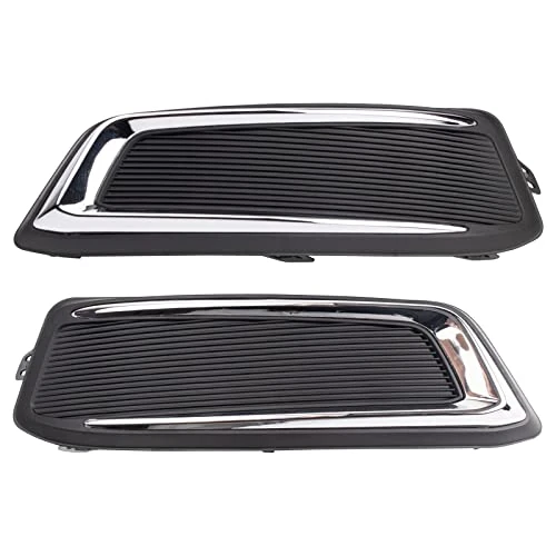 TRQ Fog Light Hole Cover Compatible with 2014-2020 Chevrolet Impala