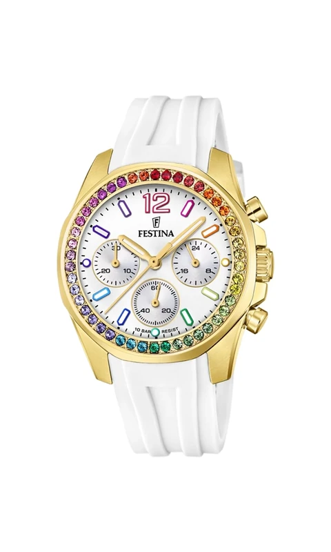 Festina Relojes Boyfriend Collection F20650/2 Senora, White, Classic - Image 1