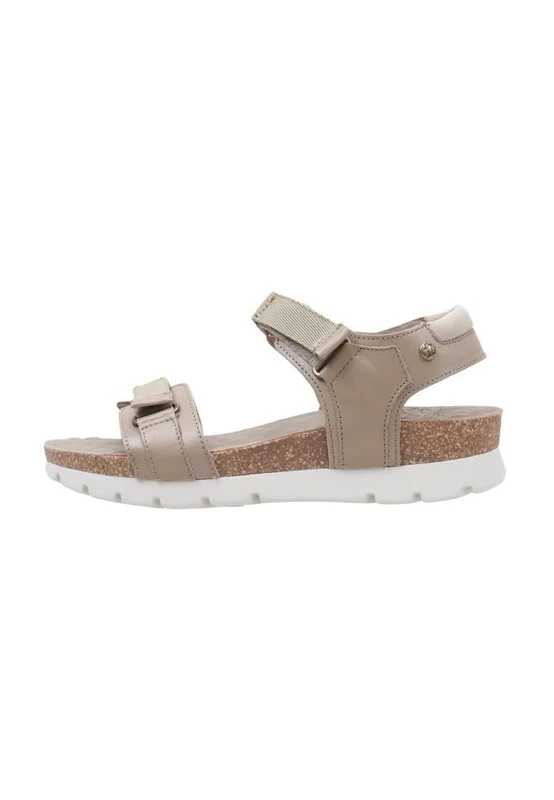 Panama Jack Women's Sun Flat Sandal, Taupe B4, 6 UK