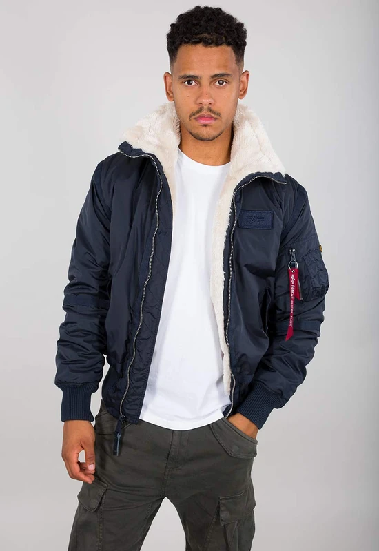 Alpha Industries B15-3 TT Bomber Jacket for Men Rep.Blue