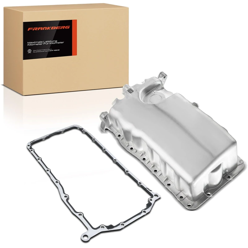 Frankberg 1x Oil Sump Pan Oil Pan Compatible with A3 1996-2003 Galaxy 1995-2006 Ibiza 1999-2009 Fabia 1999-2008 O.c.t.a.v.i.a 1996-2010 New Beetle 1998-2010 Polo 1995-2019