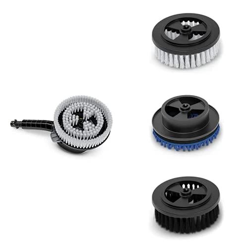Kärcher Interchangeable Brush Attachment, Application: Windows, Garden Furniture, Vehicles + Attachment Universal for WB 130 + Attachment car & Bike for WB 130 + Attachment Home & Garden for WB 130