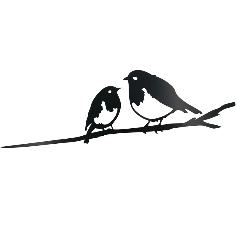 GADNOZEL Metal Robin Bird Garden Art, Tree Decor