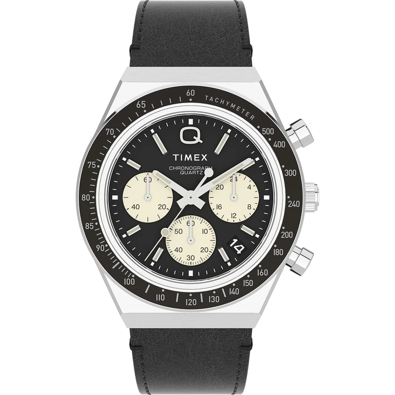 Timex Men's Chronograph Quartz Watch with Leather Strap TW2V42700