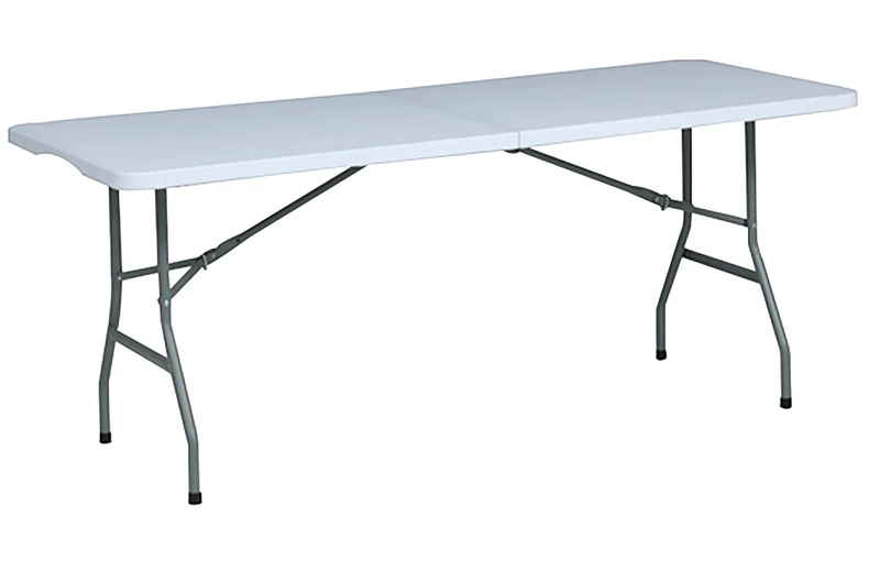 Anilar White Foldable Table - 180 x 74 x 74cm