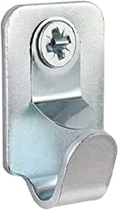 FinalFix Heavy Duty Safety Picture / Mirror Hooks with Screws and Wall Plugs - 15kg Load… (6 Pack), Silver (FF-HK)