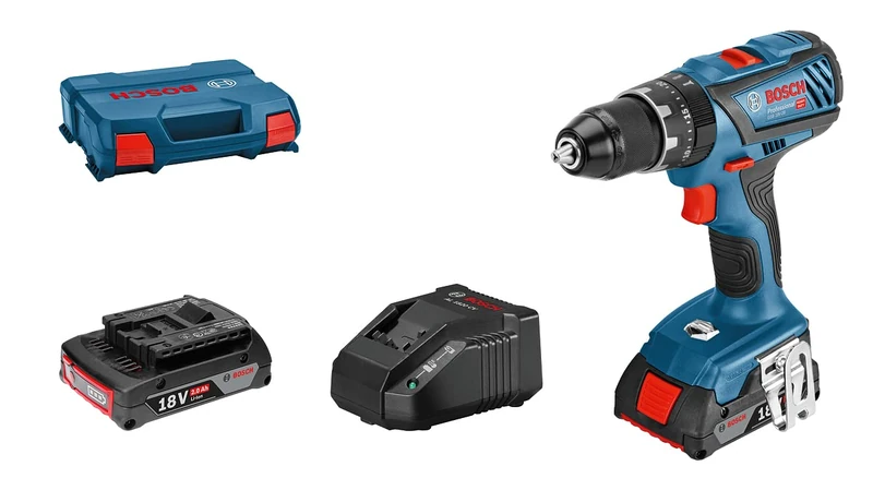 Bosch Compatible Professional - GSB 18V-28 - Cordless Combi Driver - Battery & Case Set