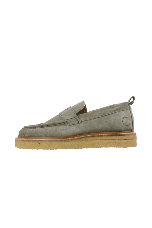 Ca'Shott A/S Women's Casdea Loafer Suede, Olive, 9.5 UK