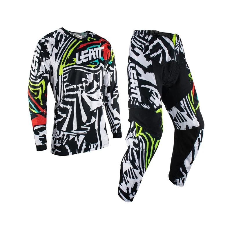Leatt Motocross Set Unisex-Adult, Black/White, XS
