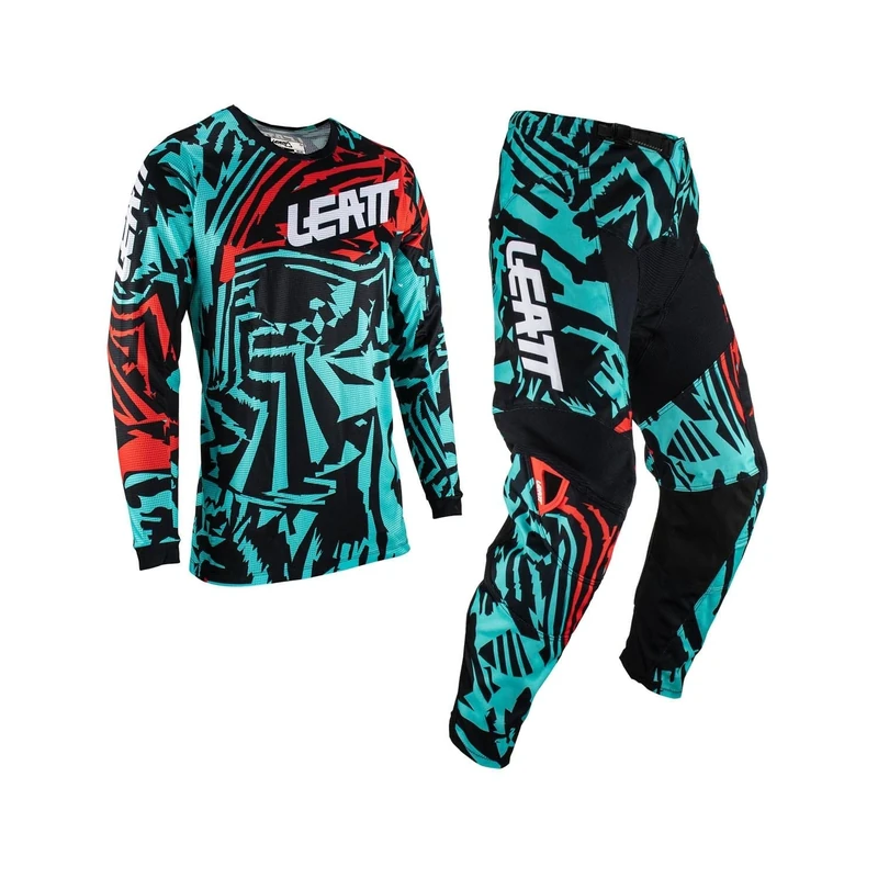 Leatt Motocross Set Unisex-Adult, Black/Green, XS