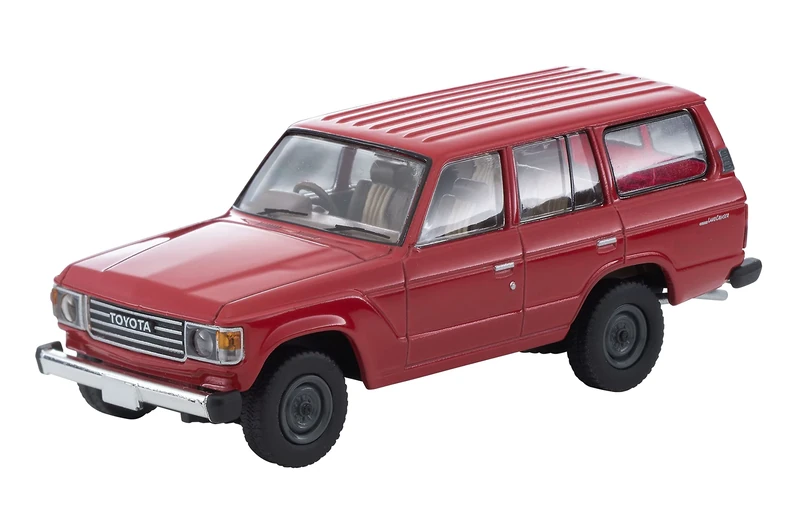 TomyTEC 320333 1/64 Toyota Landcruiser 60 Standard, Grade up Van, red - Image 1