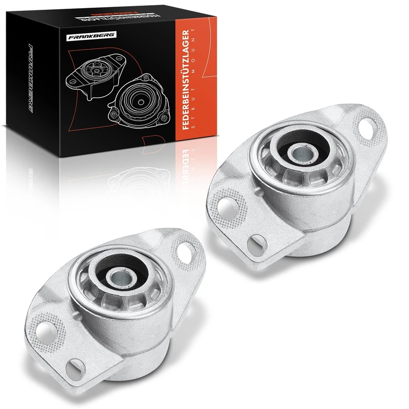 Frankberg 2 x rear suspension strut support bearings compatible with A1 8X1 8XK 2010-2015 Fabia 6Y2 1999-2008 B.o.r.a 1J2 1998-2005 Polo 6R 6C 2014-2019