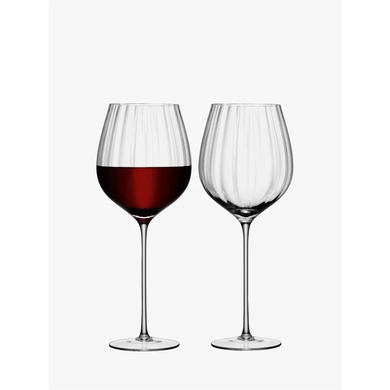 LSA International Aurelia Red Wine Glass 660ml Clear Optic Set of Two