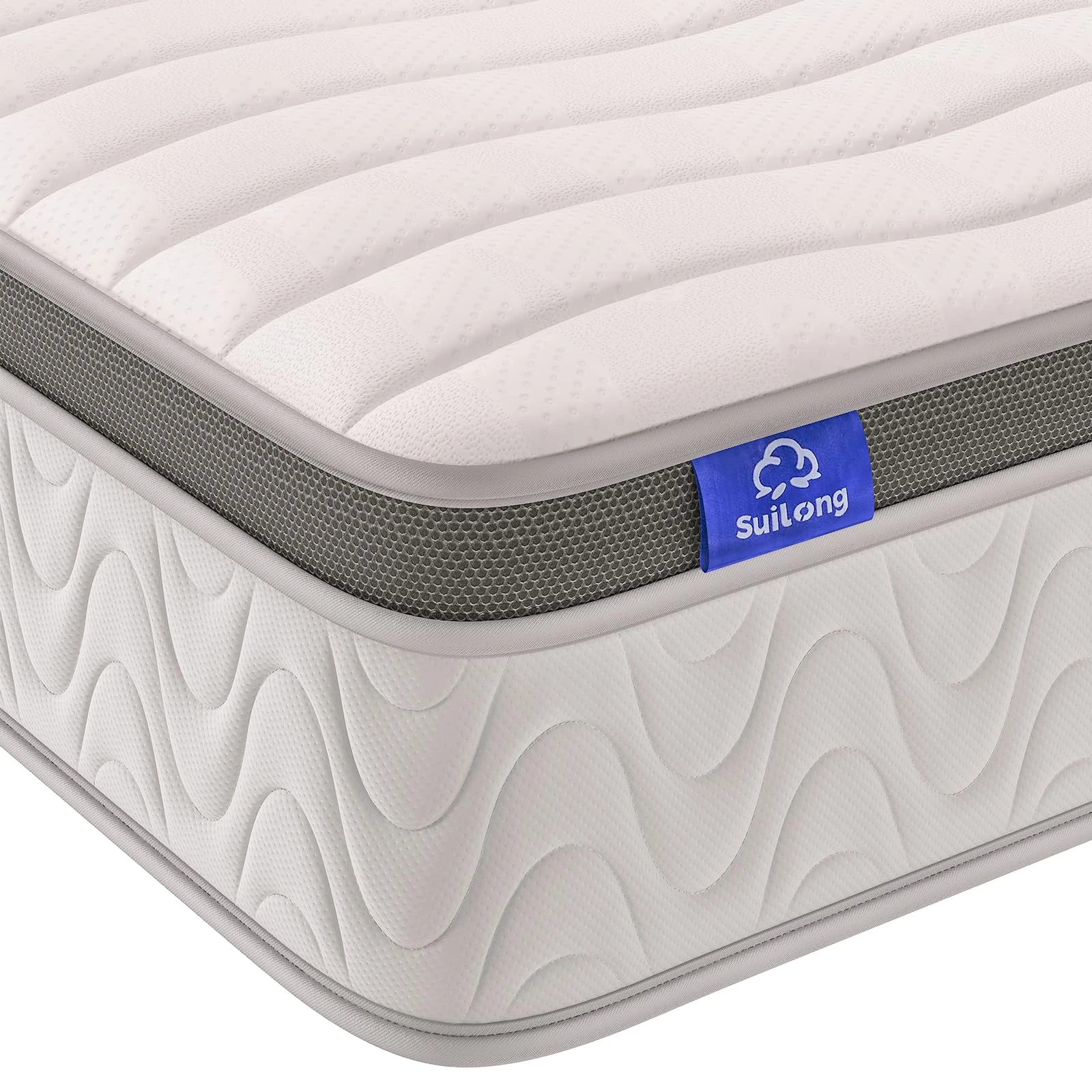 SuiLong Small Double Mattress 4ft. Cooling Feel Comfort Pocket Spring Hybrid Mattress with Stronger Edge Support for Back Pain Relief. Medium Feel 120x190x25cm