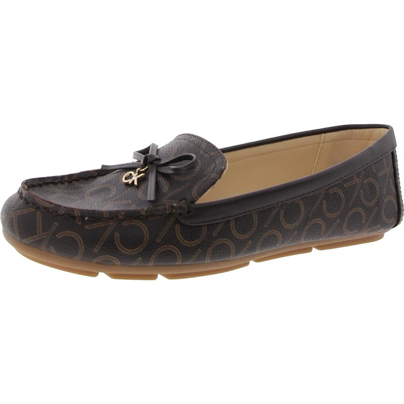 Calvin Klein Women's Linca Loafer, Espresso Logo,4.5 UK