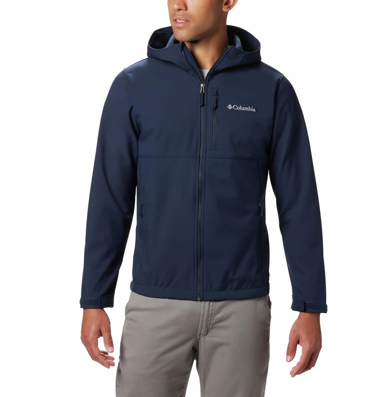 Columbia Men's Ascender Hooded Softshell Jacket, Softshell Jacket, Collegiate Navy, Size XXL