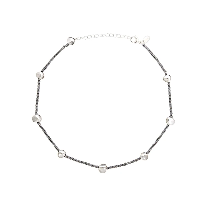 Breil B Rocks TJ3287 Stainless Steel Necklace with Hematite Stones - Min Length 39cm Max Length 45cm, 45 cm, Stainless Steel, No Gemstone - Image 1