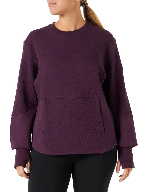 Macron Women's Athleisure Fcc Kotka Round Neck Sweatshirt Plum Wmn, M