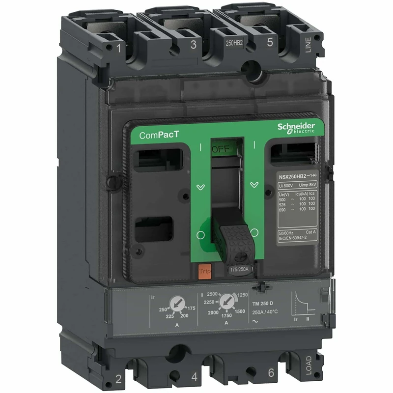 Schneider Electric NSX100HB1 75kA AC 3P 63A TMD Circuit Breaker