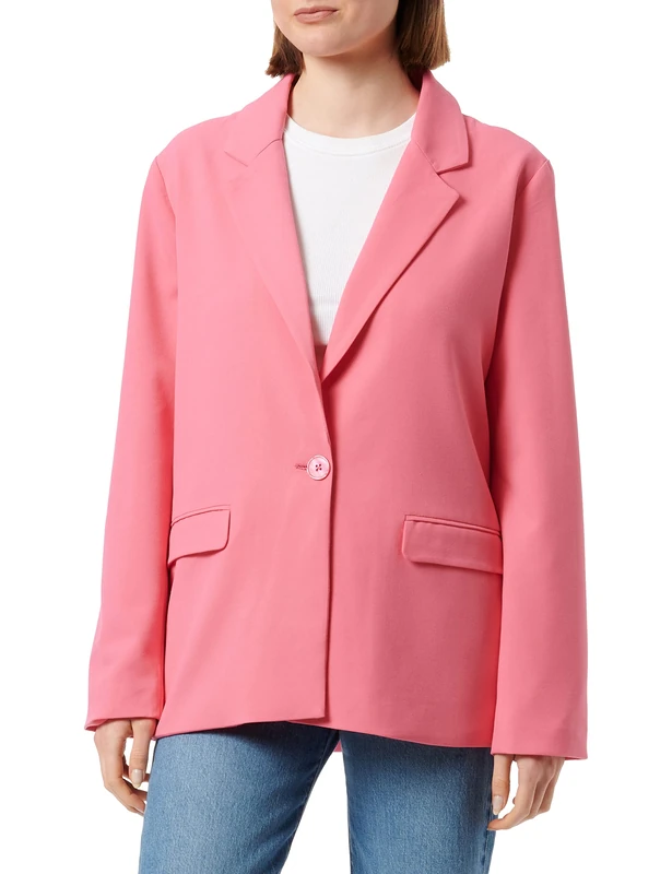 Mavi Women's Jacket Blazer, hot Pink, XL
