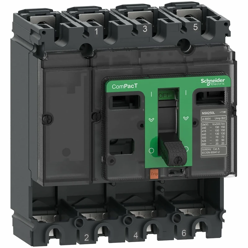 Schneider Electric NSX100S 100kA AC 4P 100A Cut Block