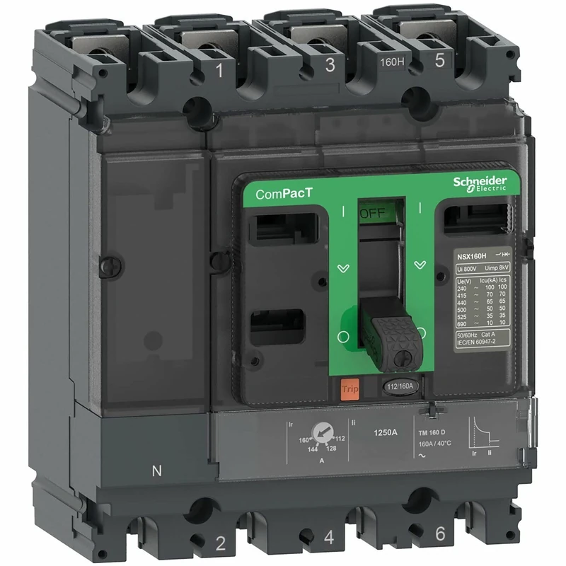 Schneider Electric NSX100R 200kA AC 4P 50A TMD