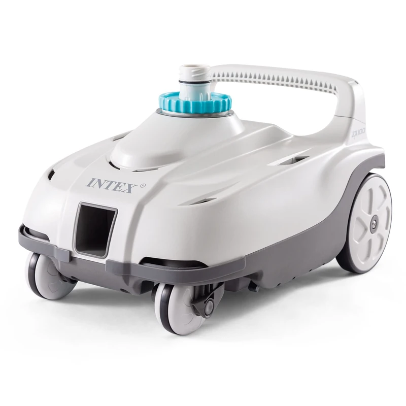 INTEX 28006E ZX100 Pressure-Side Above Ground Automatic Pool Cleaner: For Bigger Pools – Cleans Pool Floor – Removes Debris – Removable Filter Tray – 21ft Tangle Free Hose - Image 1