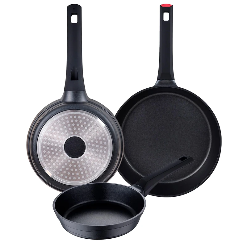 Set of 3 Frying Pans 20-24-28 cm San Ignacio in cast Aluminium.
