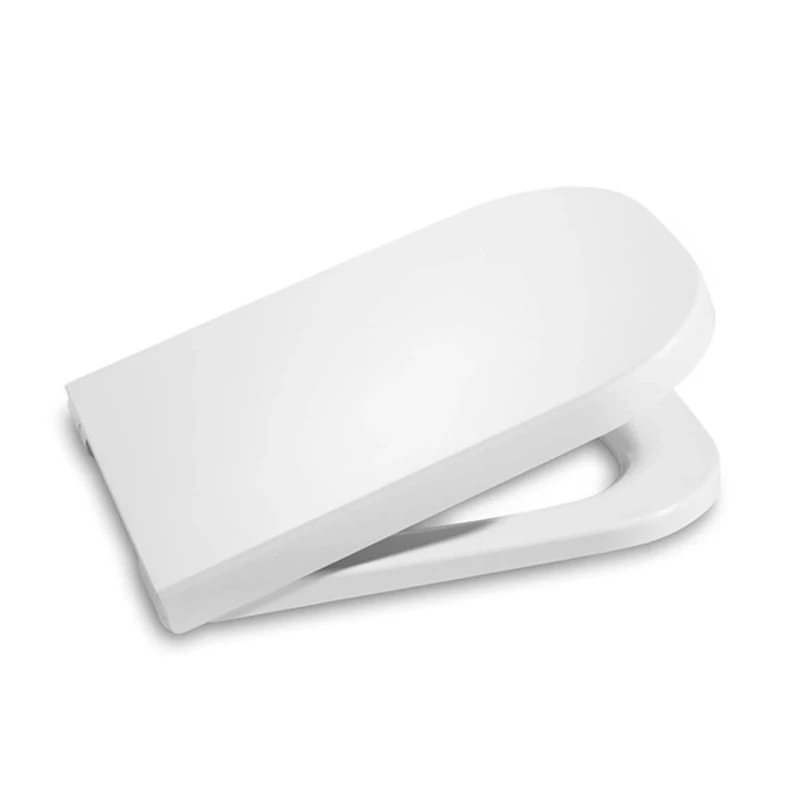 Roca The Gap Supralit Compact Toilet Seat and Seat - Original Soft-Close Toilet Lid - Heavy Duty Toilet Lid Replacement, White, A80173200B