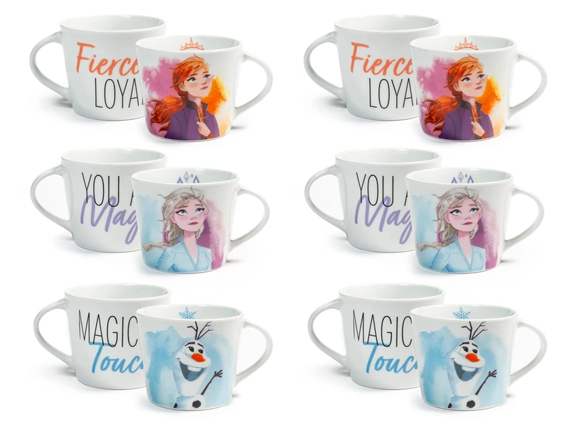 Home Disney Frozen Jumbo Porcelain Mugs 400cc Mugs Breakfast Princess Anna Elsa