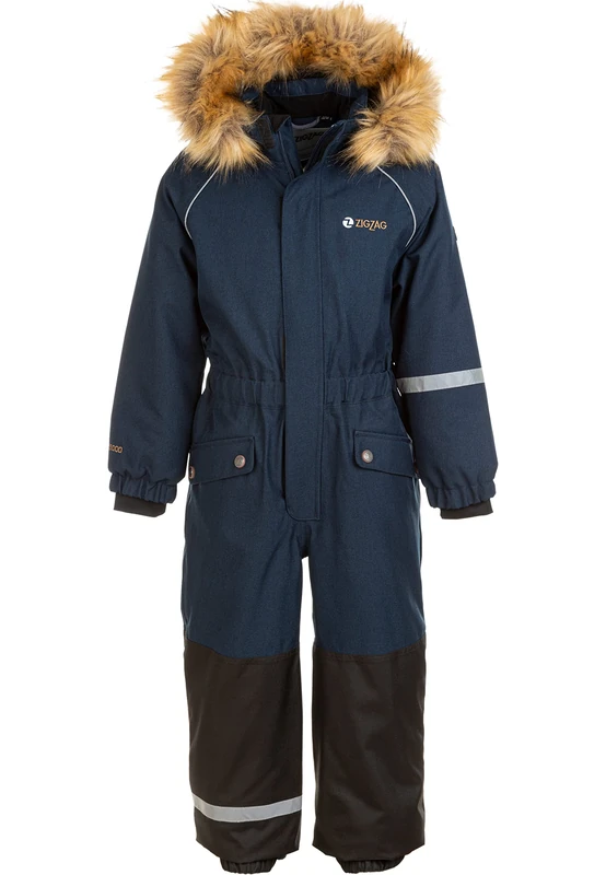 ZIGZAG Kingo Melange Coverall 2048 Children's Snowsuit Navy Blazer 98