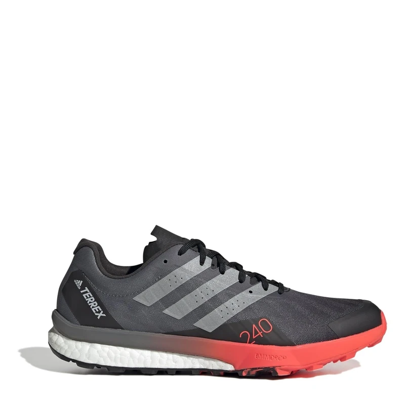adidas Terrex Speed Ultra, Men's Trail Running Shoes, Core Black Matte Silver Solar, 12 UK