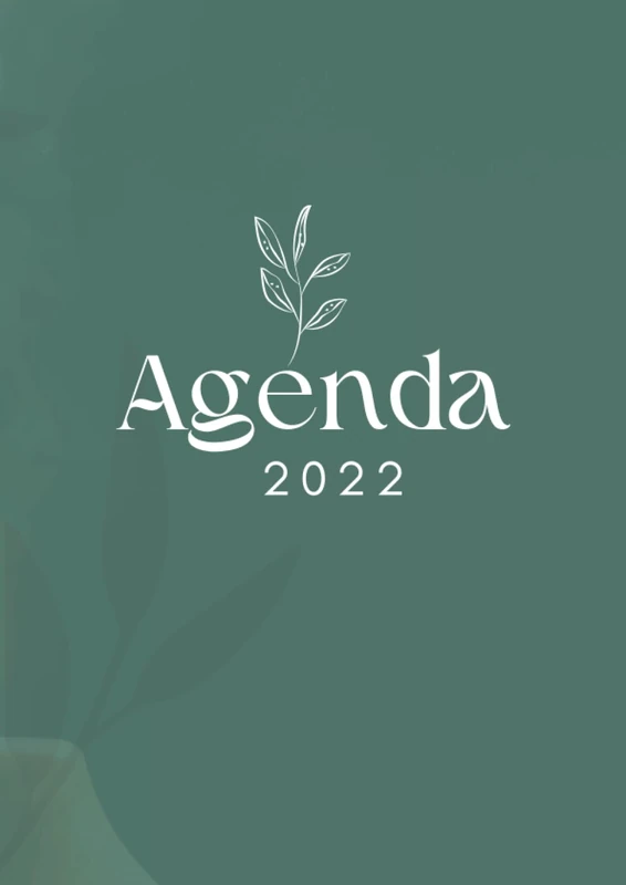 Agenda 2022, para Mujer verde.