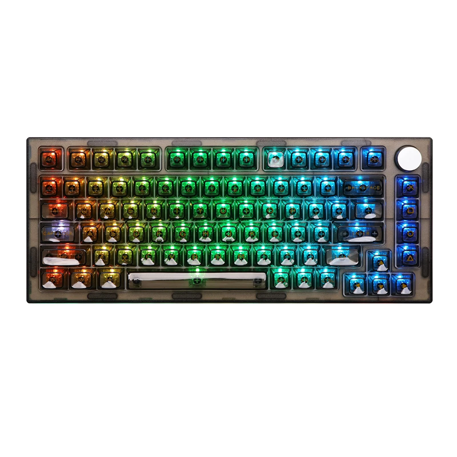 EPOMAKER Airy 143 Keys ESA Profile ANSI ISO Layout Clear Keycaps Set Shine Through Keycaps for Mechanical Gaming Keyboard, Compatible with MX-Clone Switches Cherry/Gateron/Kailh/Akko/Ajazz Switch