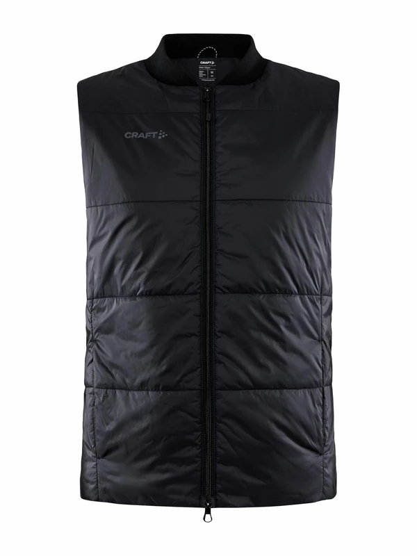 Craft Men's Black Quilted Vest L