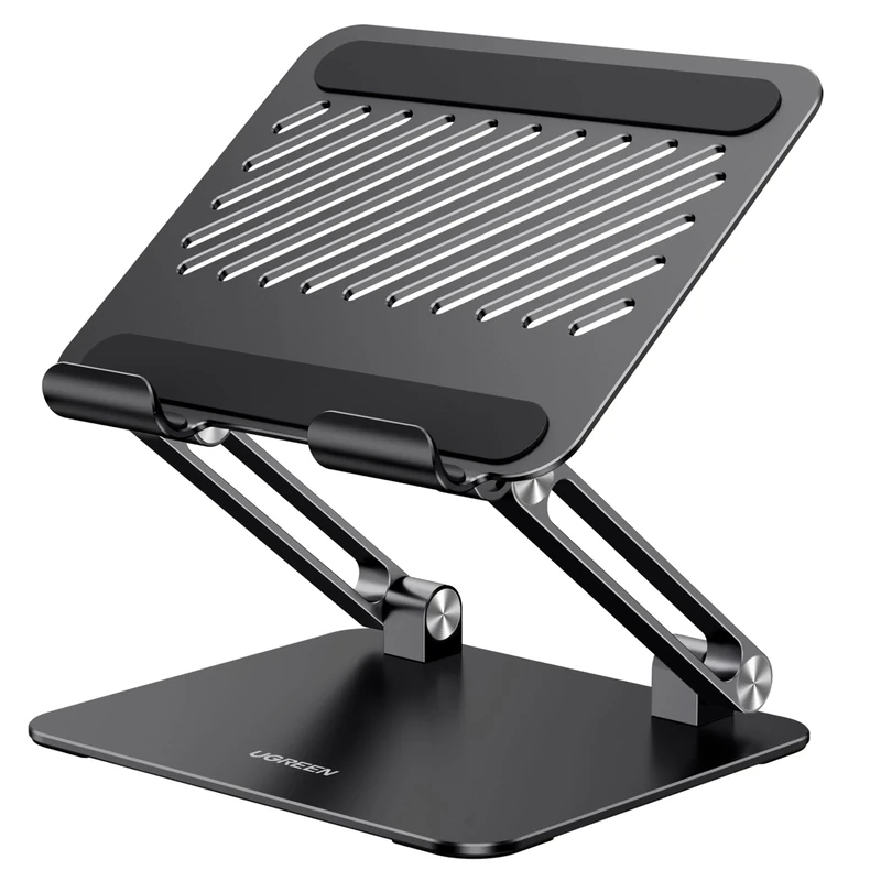 UGREEN iPad Stand Tablet Holder Desk Adjustable Foldable Portable Mount Compatible for iPad Pro 13 2024 12.9 11/Air/Mini/10th 10.9,iPhone 17 16,Galaxy Tab A9+ S11,Surface Pro,Portable Monitor(Black)