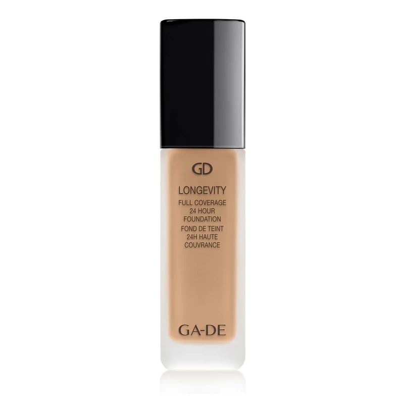 GA-DE Longevity Full Coverage 24 Hour Foundation, 553 - Weightless, Ultra-Soft Cream Foundation, Face Makeup for Natural Matte Look - 1.01 oz