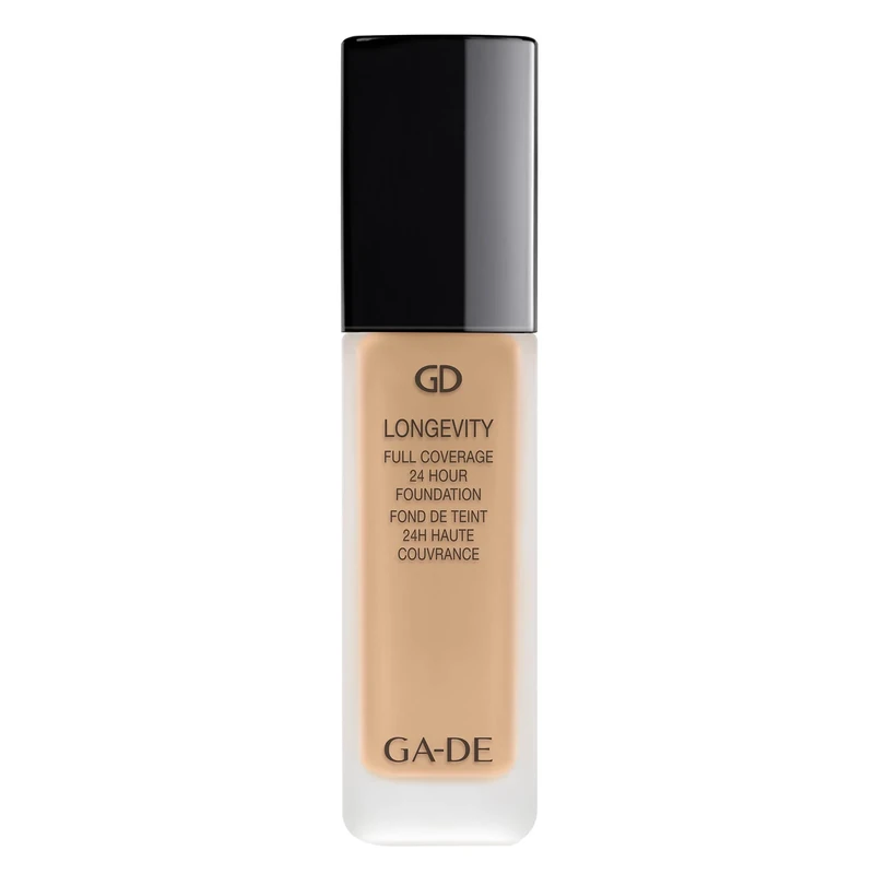 GA-DE Longevity Full Coverage 24 Hour Foundation, 551 - Weightless, Ultra-Soft Cream Foundation, Face Makeup for Natural Matte Look - 1.01 oz