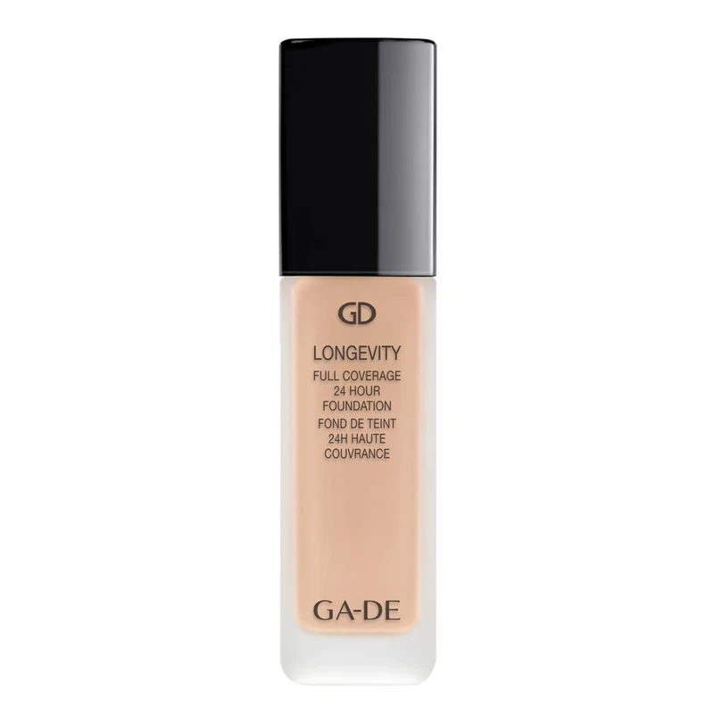 GA-DE Longevity Full Coverage 24 Hour Foundation, 550 - Weightless, Ultra-Soft Cream Foundation, Face Makeup for Natural Matte Look - 1.01 oz